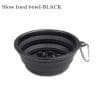 Black slow food bowl