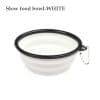 White slow food bowl