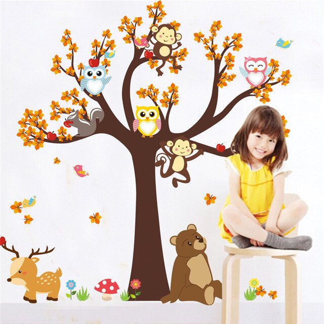 Crianças, Meninas, Anime, Desenho Animado, Floresta, Árvores