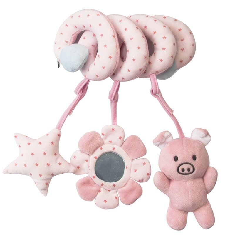 Plüsch Spielzeug Spirale Einschlafhilfe für Kinderbett Kinderwagen Baby Bett ！ 