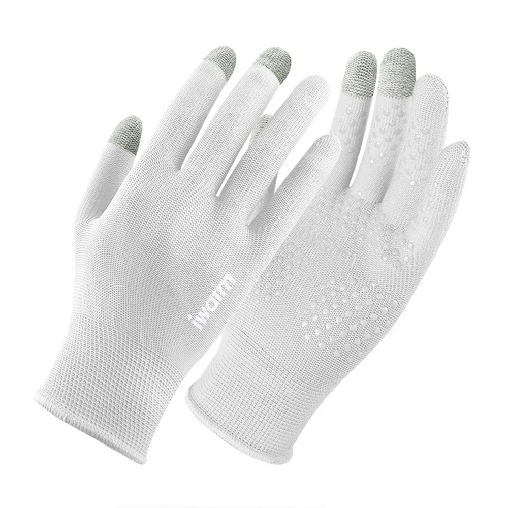 Kolesarske rokavice-bele