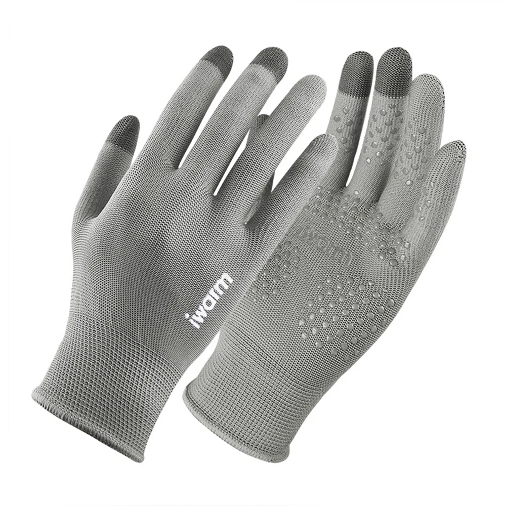 Cyklistické rukavice-šedé